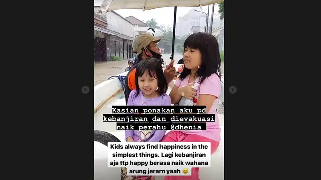 Sedih Karena Tetangga Sekitar Terdampak Banjir, Tasya Kamila Langsung Unggah Bantuan