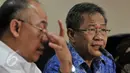 Mantan Direktur Usaha Mikro Kecil dan Menengah (UMKM) PT BRI Tbk, Djarot Kusumayakti memberi keterangan usai resmi didapuk menggantikan Lenny Sugihat sebagai Dirut Perum Bulog di Jakarta, Senin (8/6/2015). (Liputan6.com/Johan Tallo)