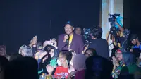 Direktur Utama PT KSP Ridi Djajakusuma dalam acara kebersamaan karyawan sekaligus perayaan satu tahun PT KSP bertema Amaz1ng Transformation di Convention The Royale Krakatau Hotel, Cilegon, Jumat (23/9/2022). (Ist)
