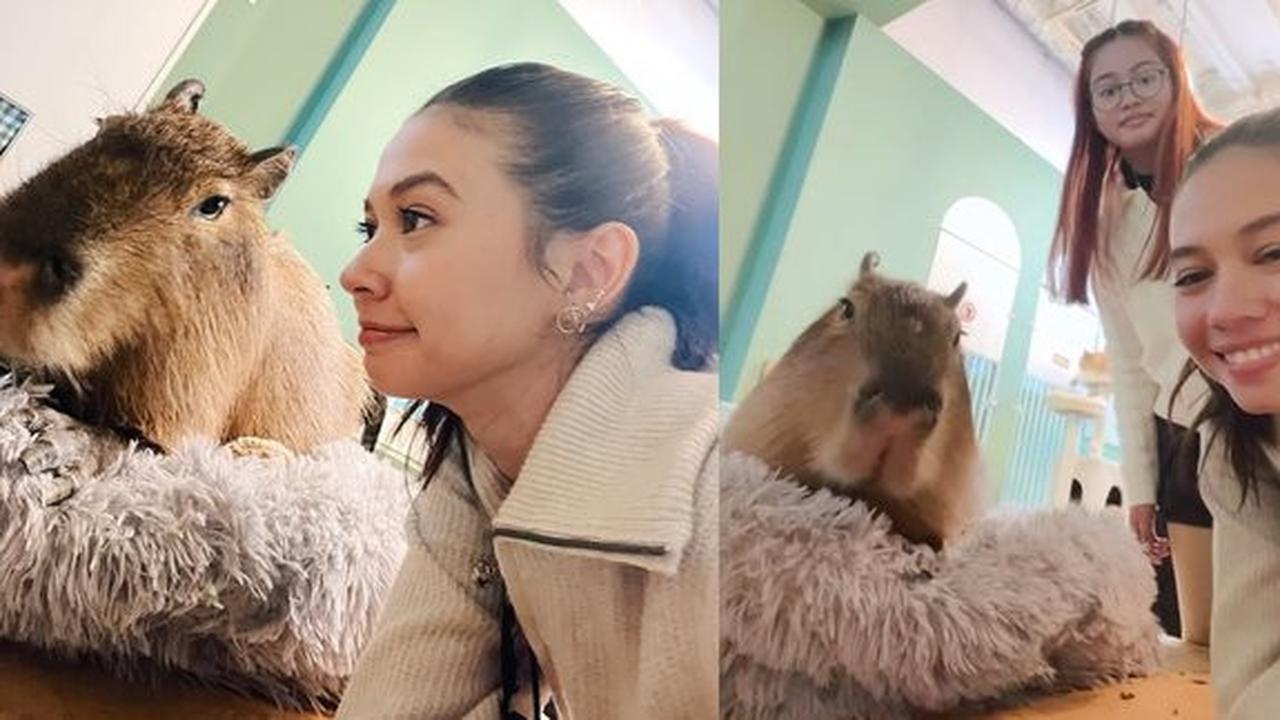 7 Potret Keseruan Yuki Kato Bareng Kapibara, Netizen: Jadi Keinget Jennie BLACKPINK