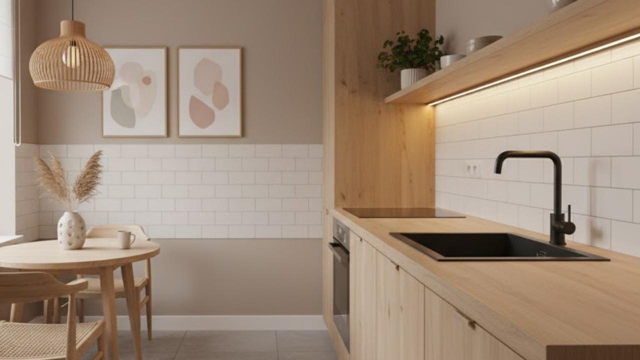 Desain Dapur Gaya Japandi untuk Ruang Kecil