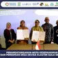 Lembaga Pembiayaan Ekspor Indonesia (LPEI) menandatangani kerja sama dengan Kementerian Perindustrian (Kemenperin) lewat Program Desa Devisa.