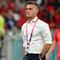 Pelatih timnas Inggris Kanada #00, John Herdman, berjalan di lapangan sebelum pertandingan Grup F Piala Dunia Qatar 2022 antara Kanada dan Maroko di Stadion Al-Thumama, Doha, pada 1 Desember 2022. (Patrick T. Fallon/AFP)