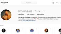 Akun Instagram Kim Jeffrey Kurniawan. (Bola.com/Instagram)