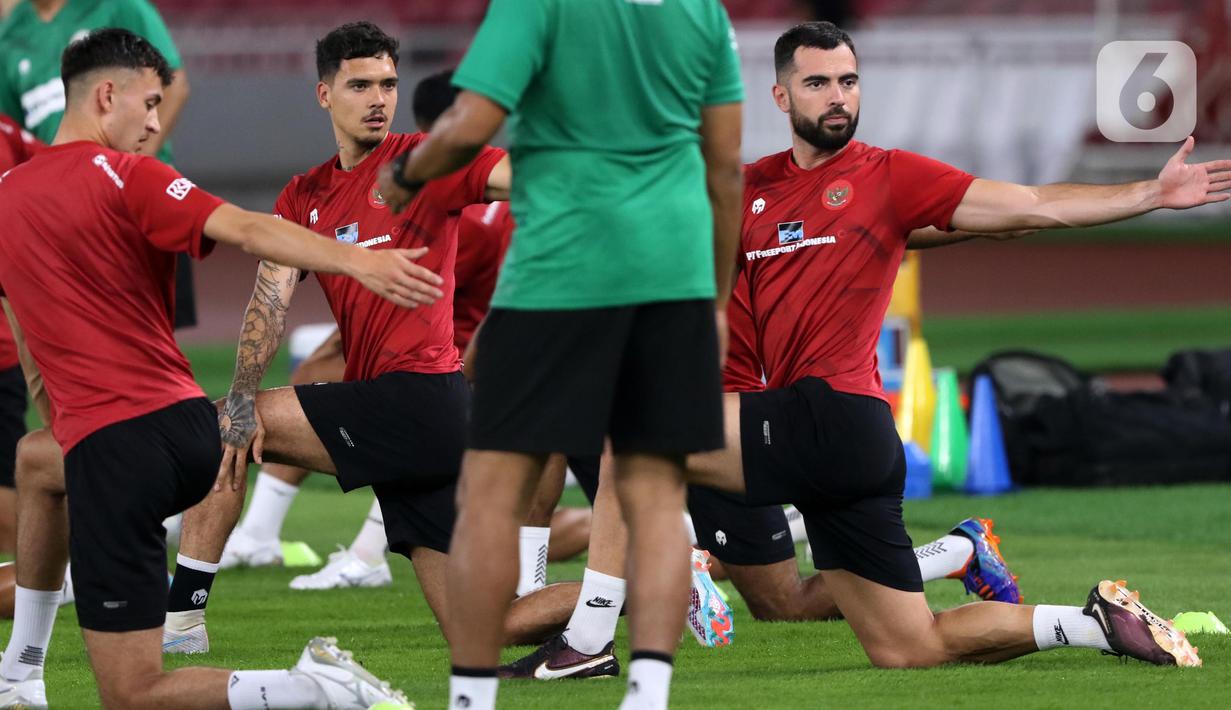 Menjelang laga ini, Skuad Garuda pun telah menjalani persiapan secara maksimal. (Liputan6.com/Helmi Fithriansyah)