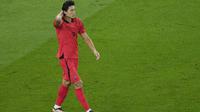 Penyerang Timnas Korea Selatan di Piala Dunia 2022, Cho Gue-sung. (AP/Darko Bandic).