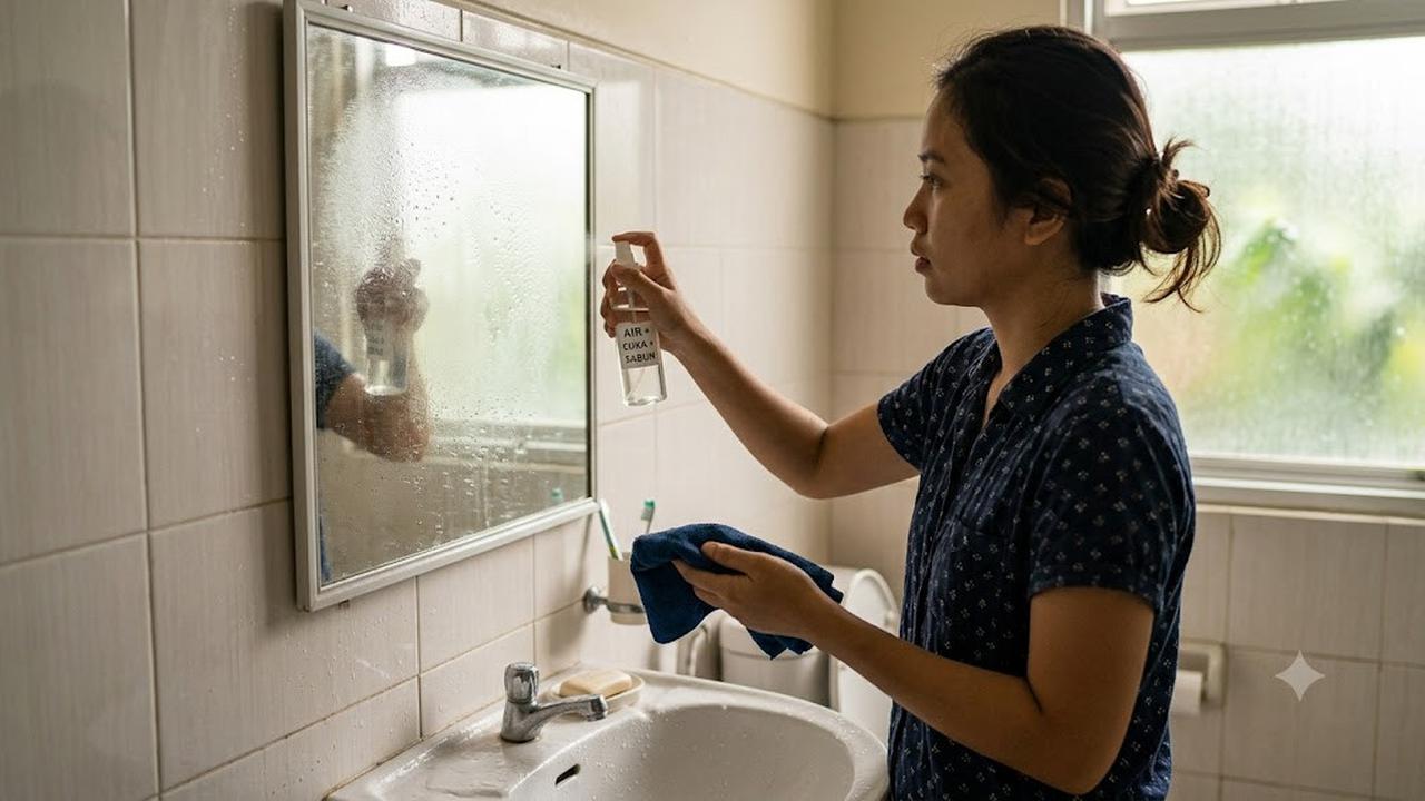 Cara Membuat Cermin Tidak Berembun Setelah Mandi