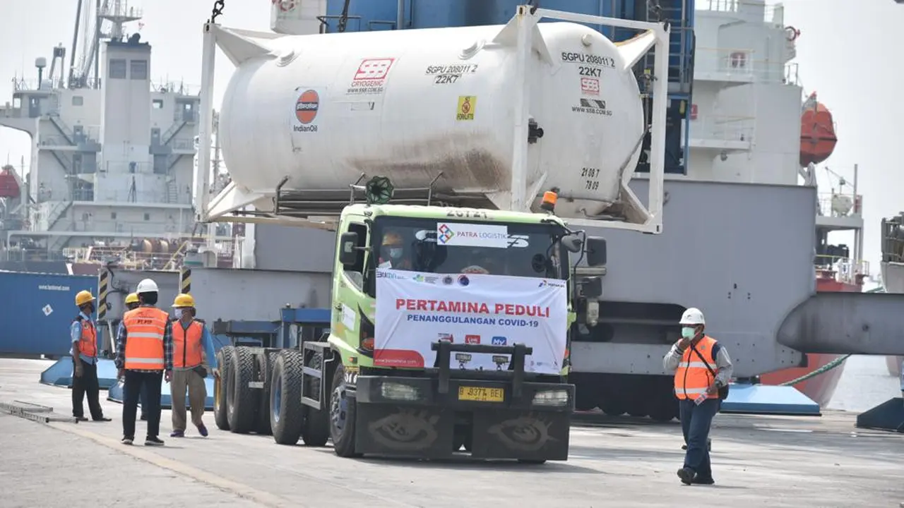 Pertamina Siap Distribusikan 100 Ton Oksigen bantuan India