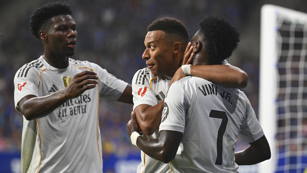 Hasil Oviedo vs Real Madrid: Mbappe Dua Gol, Vinicius Satu Gol, Los Blancos Tiga Poin
