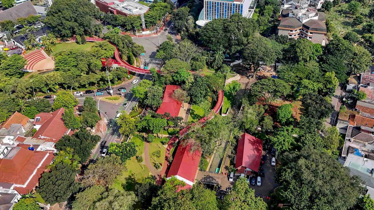 FOTO: Taman Bendera Pusaka Hadirkan Ruang Hijau Terpadu di Jakarta Selatan