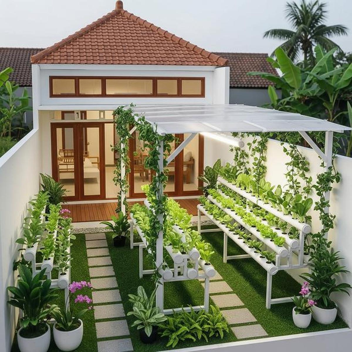 9 Model Rumah Mungil tapi Punya Halaman Belakang untuk Hidroponik, Mini tapi Maksimal