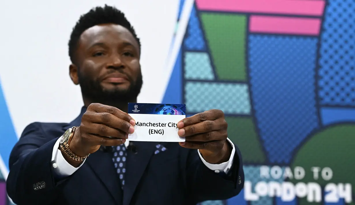 Juara Liga Champions 2022/2023, Manchester City akan berhadapan dengan Real Madrid di perempat final dalam usahanya mempertahankan gelar menyusul sukses menjadi treble winners pada musim lalu. (Fabrice COFFRINI/AFP)