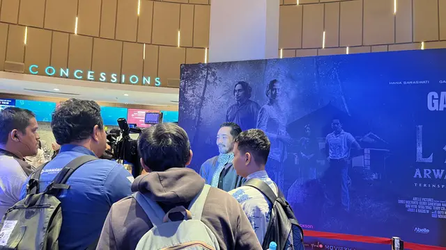 Yama Carlos dalam Gala Premiere film Lastri: Arwah Kembang Desa di kawasan Jakarta Selatan pada Kamis, (9/7/2026) (Liputan6.com/Afradhiya N.R)
