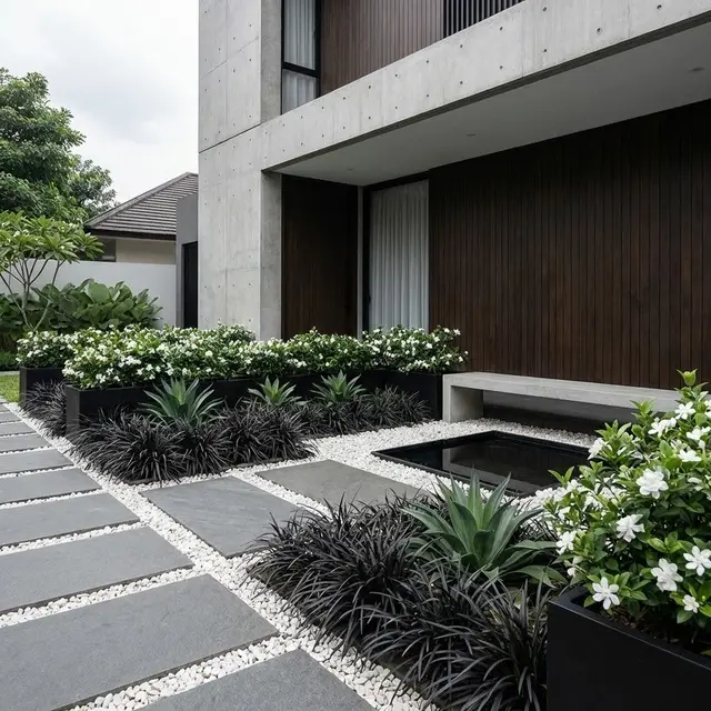 Model Taman Mini Tanpa Pagar