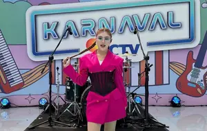 Potret Sridevi Tampil di Karnaval SCTV Majalengka