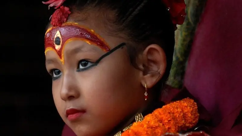 'Dewi' cilik Nepal. (AFP)
