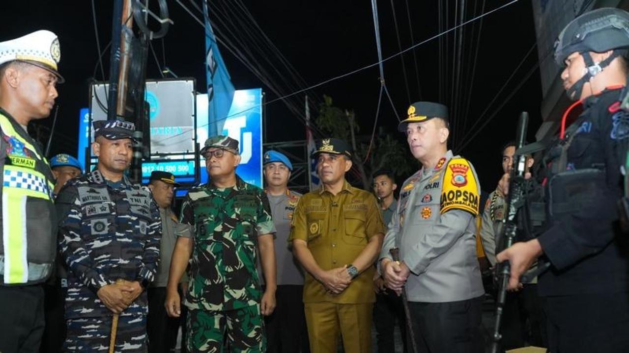 Forkopimda Sulteng Pastikan Pengamanan Malam Tahun Baru Kondusif di Palu