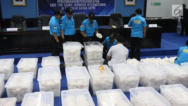 BNN Gagalkan Penyelundupan 1 Ton Sabu di Batam