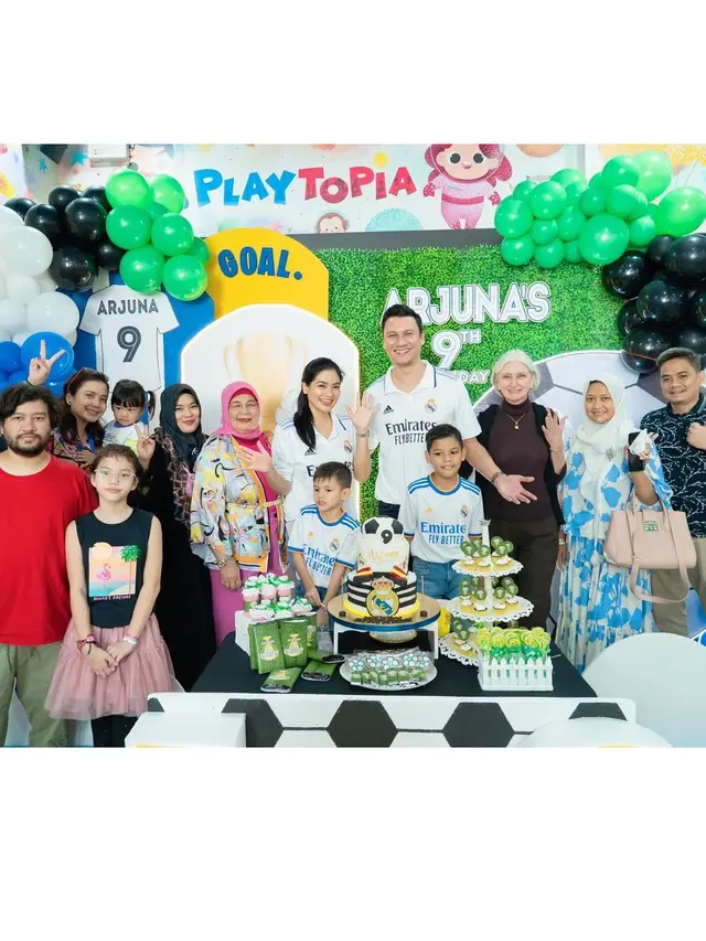 Titi Kamal rayakan ultah Arjuna ke-9 [Instagram/titi_kamall]