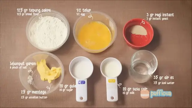 Ilustrasi resep roti melon