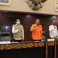 Rapat bersama penerapan PSBB di ruang rapat Parameswara Setda Palembang (Dok. Humas Kominfo Palembang / Nefri Inge)