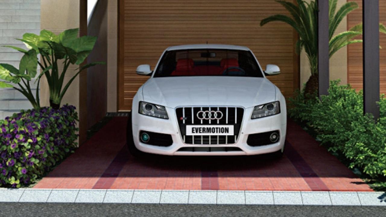 Modern Sunshade Aluminum Polycarbonate Roof Single Grey Carport