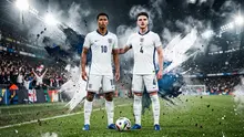 Ilustrasi Jude Bellingham, Declan Rice, Timnas Inggris. (Bola.com/AI)