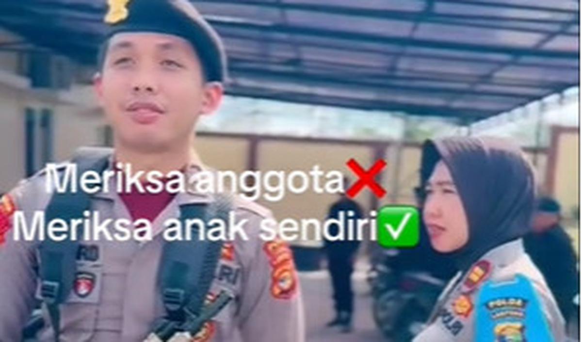 Reaksi sang putra menuai rasa kesal dari sang ibu. Sosoknya seketika melarang sang putra untuk tersenyum saat diperiksa.<br>