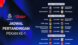 Jadwal BRI Super League 2026/27: 9 Laga Siap Digelar pada Pekan Pertama di Vidio