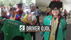 Viral di media sosial kisah inspiratif driver ojol lulus cum laude dari Undip.