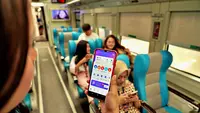 Ilustrasi pengguna aplikasi Access by KAI. (dok. KAI)