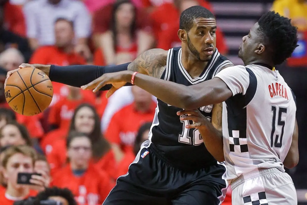 San Antonio Spurs Vs Houston Rockets, LeMarcus Aldridge