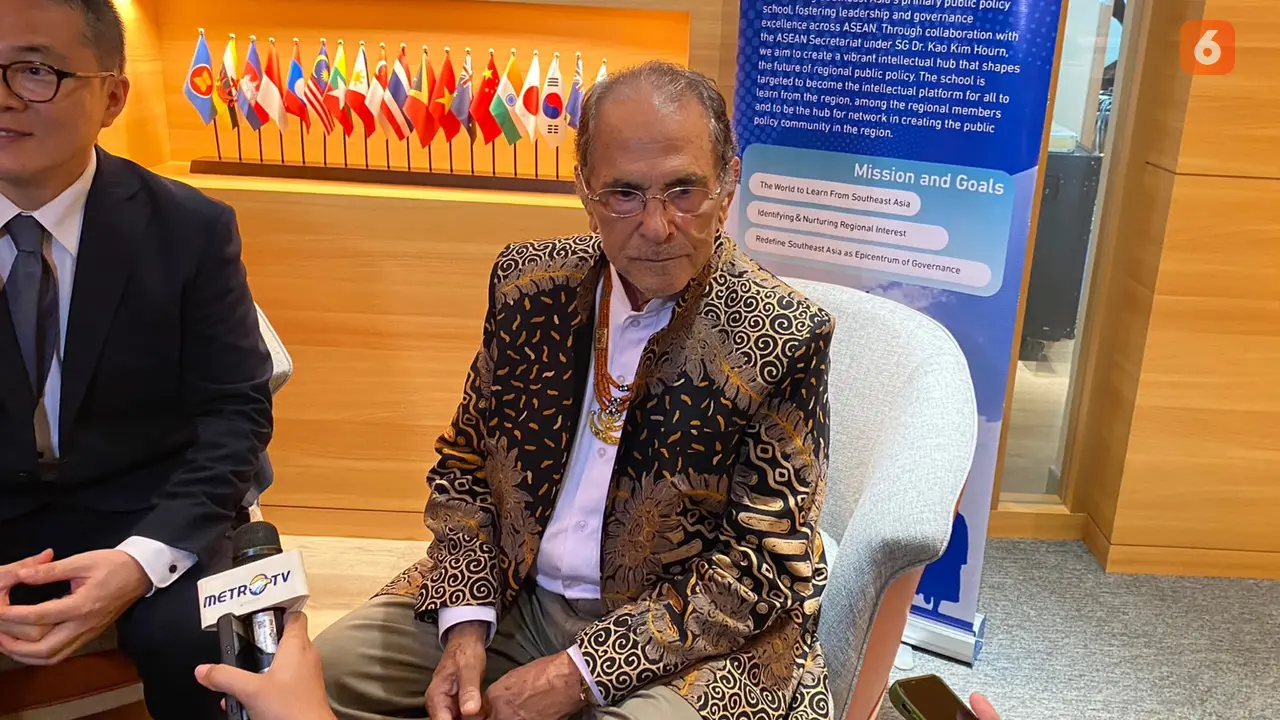 Presiden Timor Leste Jose Ramos-Horta bicara soal masa depan ASEAN pada Selasa (2/6/2026) pada ERIA School of Government Leadership Lecture Series di Jakarta. (Dok. Liputan6.com/Teddy Tri Setio Berty)