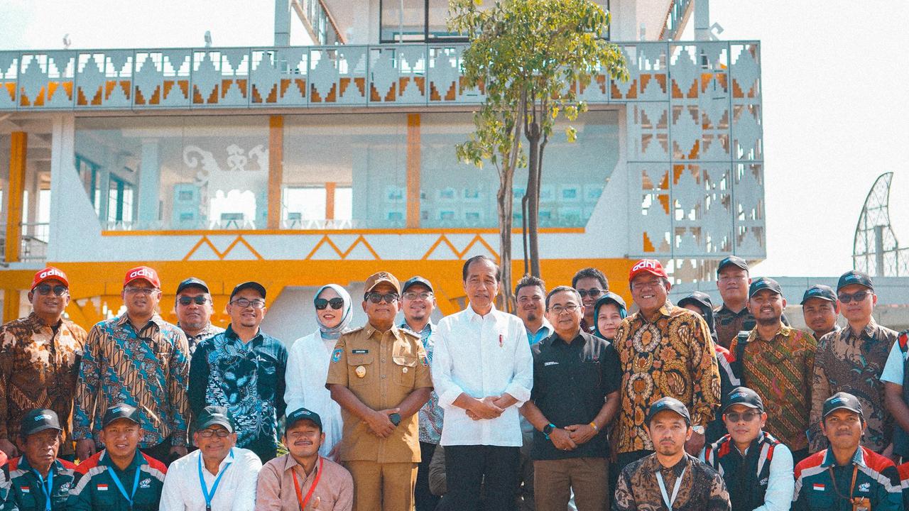 peresmian bendungan martiga