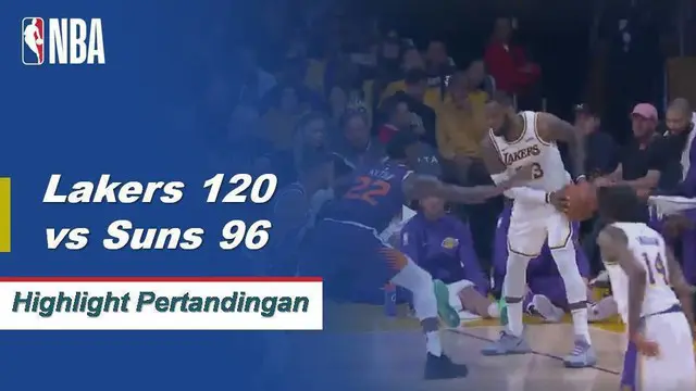 Cuplikan Pertandingan NBA : Lakers 120 vs Suns 96