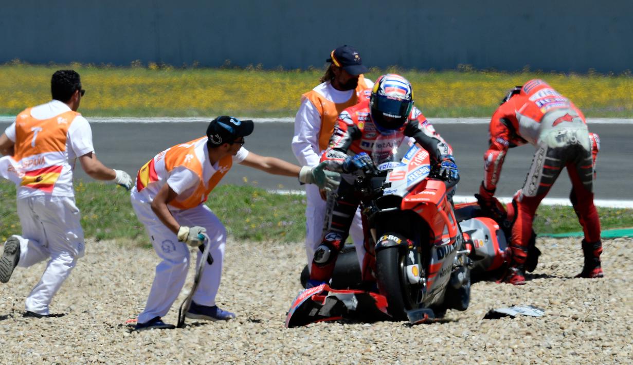 FOTO Drama Tabrakan Di MotoGP Spanyol Tiga Pembalap Gagal Finis