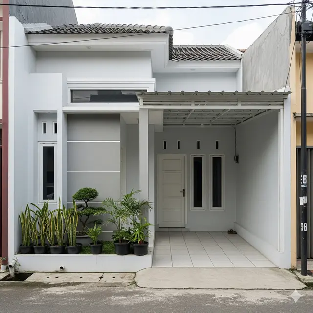 Desain Rumah Sempit Ukuran 4x6 tapi Tetap Estetik. Gemini