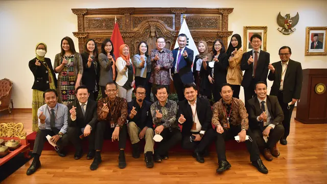 Wartawan 'Indonesia Next Generation Journalist Network on Korea' kerja sama Korea Foundation dan Forum Policy Community Indonesia (FPCI) di KBRI Seoul, Korea Selatan. (Dok KBRI Seoul)