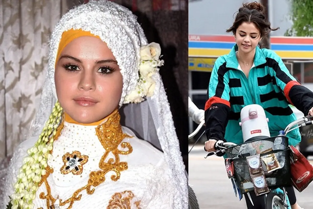 6 Editan Foto Selena Gomez Jadi Orang Indonesia Ini Bikin Ngakak