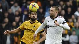 Setan Merah berhasil meraup poin penuh setelah menang 1-0 atas tuan rumah pada pekan ke-18 di Molineux Stadium, Sabtu (31/12/2022). (AP Photo/Rui Vieira)