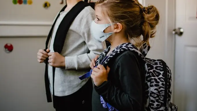 Ilustrasi Anak Kembali Sekolah saat Pandemi