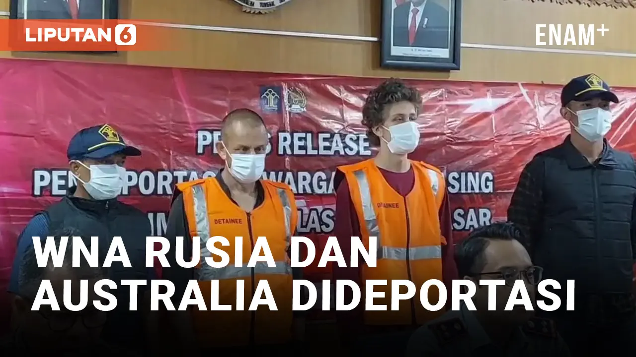 KOMIKA ASAL RUSIA DAN WNA AUSTRALIA DIDEPORTASI  KARENA TAK MILIKI IZIN BEKERJA DI INDONESIA