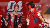 Pembalap Ducati, Andrea Dovizioso. (PIERRE-PHILIPPE MARCOU/AFP)