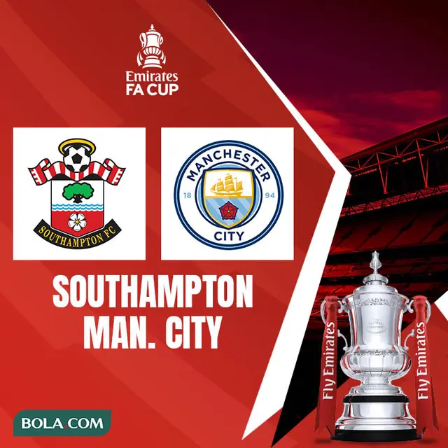 Piala FA - Southampton Vs Manchester City