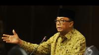Ketua MPR Sidarto Danusubroto mengatakan PR Indonesia yang pertama adalah mengatasi masalah kesenjangan sosial, MPR RI, Jakarta, Senin (18/8/2014) (Liputan6.com/Johan Tallo)