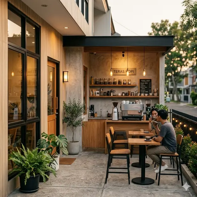 Coffee Corner Depan Rumah Minimalis