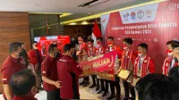 Pemberian apresiasi untuk para atlet esports yang meraih medali di ajang SEA Games Hanoi 2021. (Dok: PBESI).
