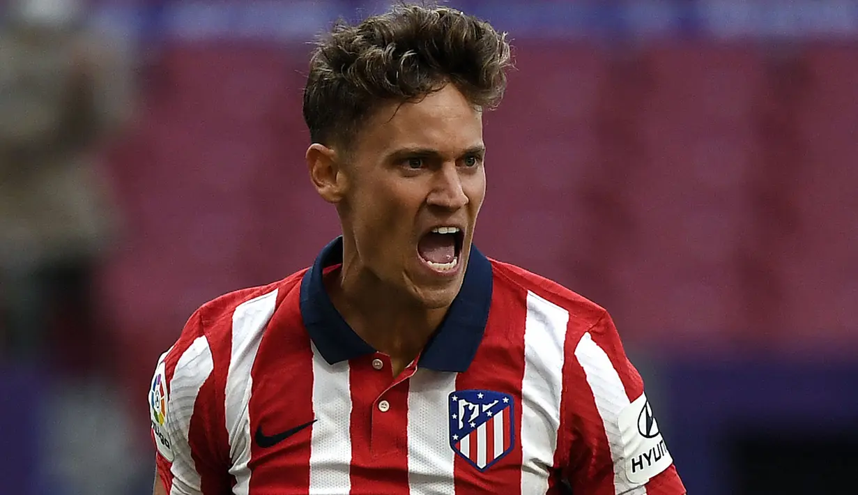 Marcos Llorente saat ini memiliki kisaran harga sebesar 80 juta euro. Nilai banderolnya meroket sebanyak 35 juta euro dari yang sebelumnya 45 juta euro di awal tahun 2021. (Foto: AFP/Oscar Del Pozo)