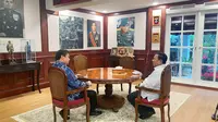 Ketua Umum Golkar Airlangga Hartarto bersama Ketum Gerindra Prabowo Subianto. (Foto: Istimewa).