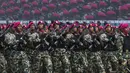 Kepala Pusat Penerangan (Kapuspen) Markas Besar (Mabes) TNI Mayjen (Mar) Freddy Ardianzah menjelaskan, HUT ke-80 TNI mengangkat tema "TNI Prima, TNI Rakyat, Indonesia Maju". (merdeka.com/Arie Basuki)